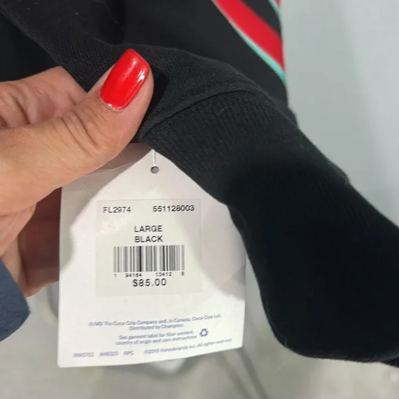 Champion Black Multicolor Graphic Hoodie - Picture 2 of 4